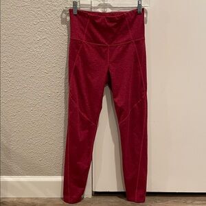 JoyLab Red High-Waisted Brushed Jersey Leggings